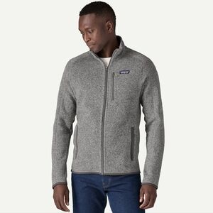 Patagonia Men's Gray Full-Zip Fleece Jacket Size XXL In EUC